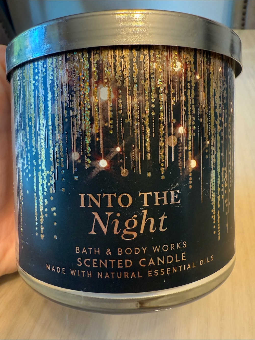 Bath and Body Works Into the Night 3 Wick Scented Candle Raspberry Noir Velvet